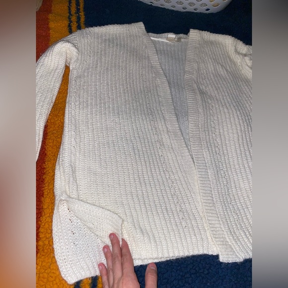 Roxy Off White Oversized Cardigan in size XS - Picture 2 of 8